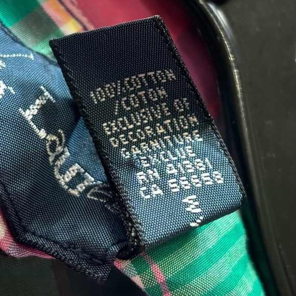 Polo Ralph Lauren Men's Pink and Green Plaid Shortsleeve Button Down Shirt 3XLT - Picture 6 of 6